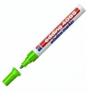 047035 Меловой маркер для окон, 2-3 мм, зеленый Edding