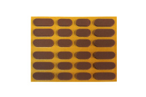 16328038 Набор звукопоглощающих демпферов fix-o-moll самоклеящиеся, коричневые, 24 шт. 246490 Стройбат