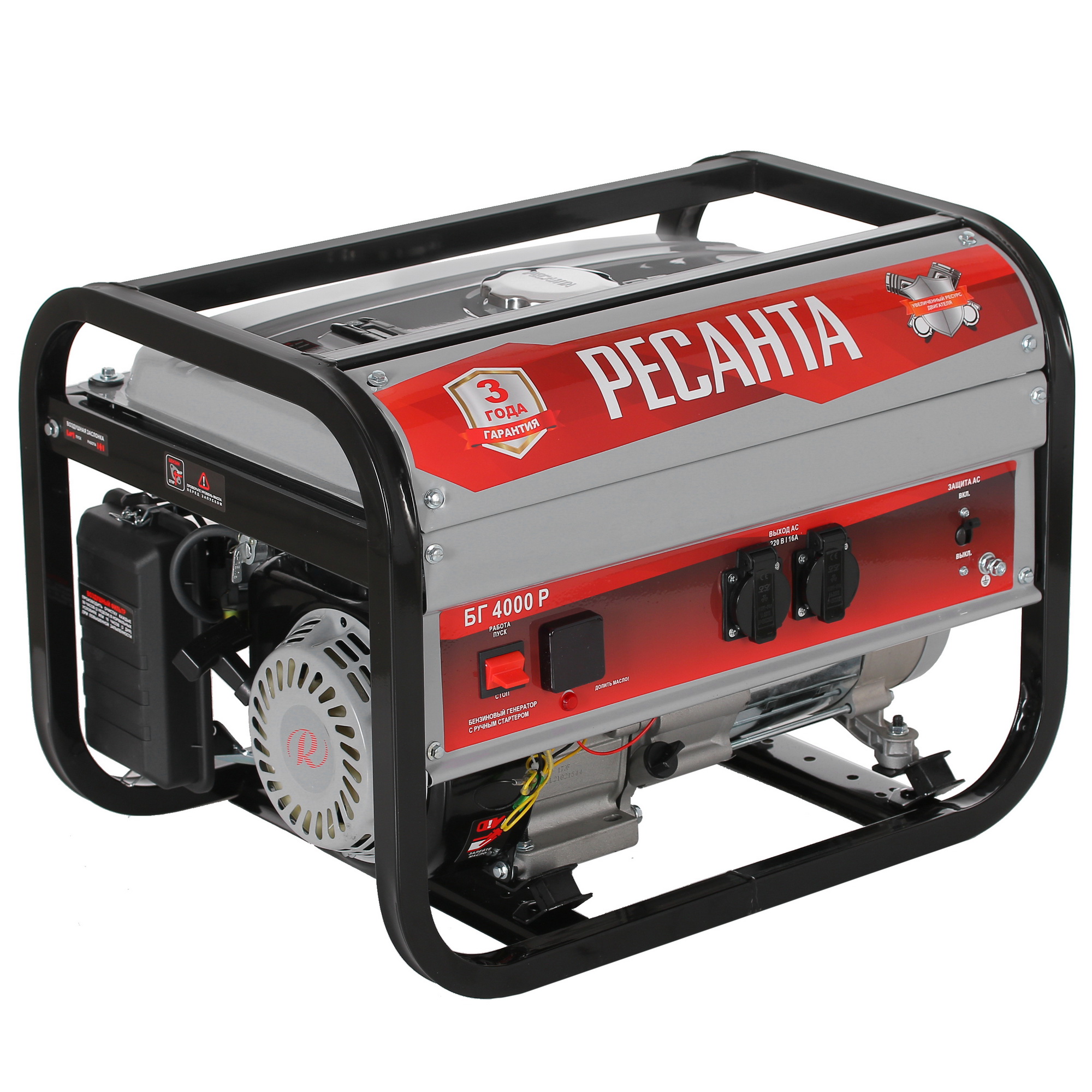 Электрогенератор   бензиновый Ресанта БГ 4000 Р 8160746 STDN-0144452