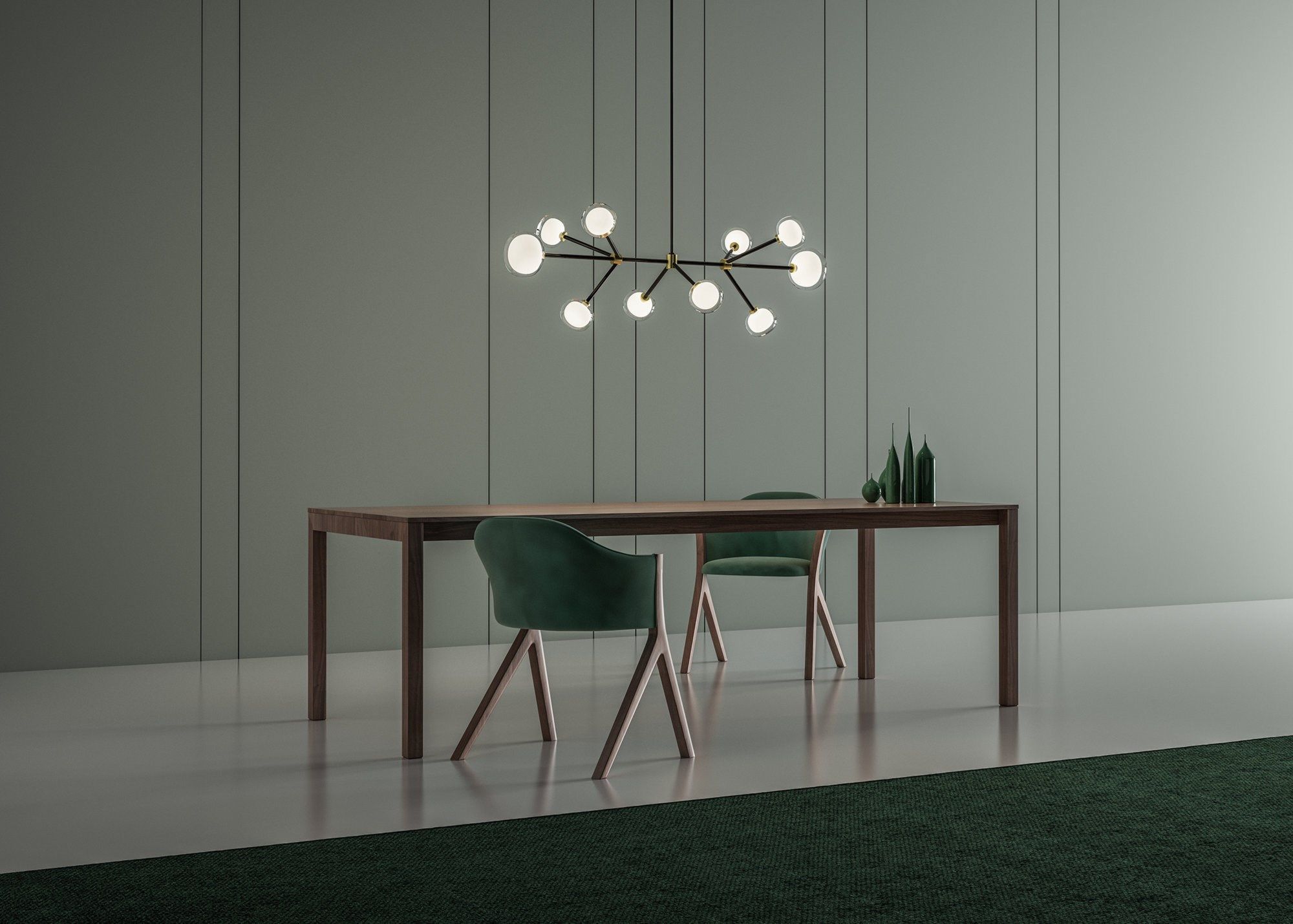 Подвесной светильник из металла и боросиликатного стекла Tooy Nabila ARCH-00039920 - Вид №16