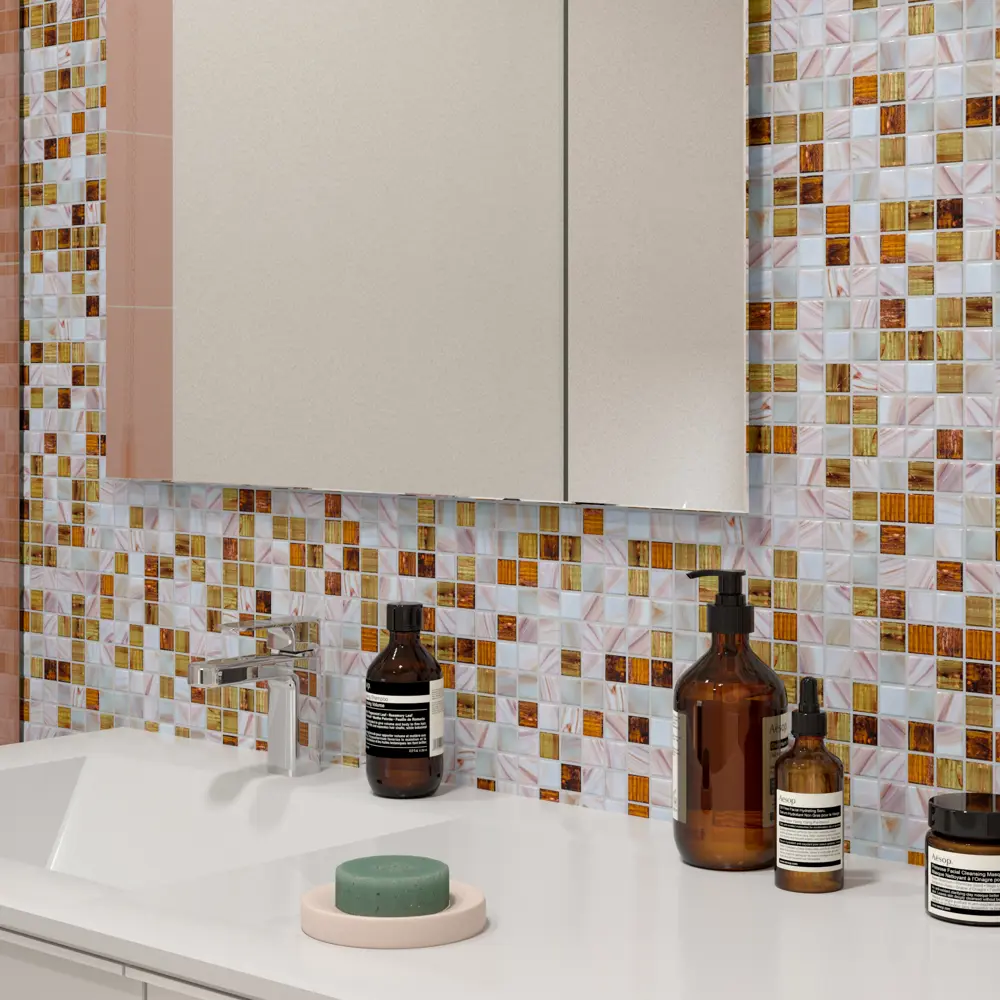 Стеклянная мозаика Kreaforta для влажных помещений и бассейнов 89400883 STLM-1569794 - Вид №4