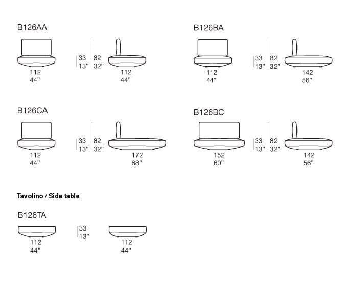Съемный диван из ткани Paola Lenti легкость ARCH-00126224 - Вид №5