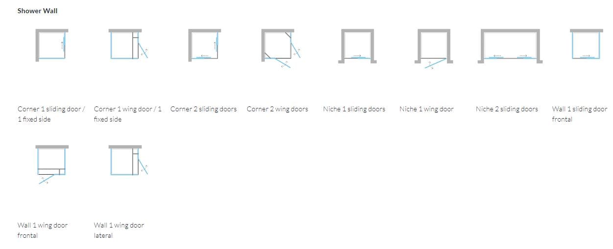 Угловая душевая кабина с распашной дверью ARBLU восемь ARCH-00143895 - Вид №4