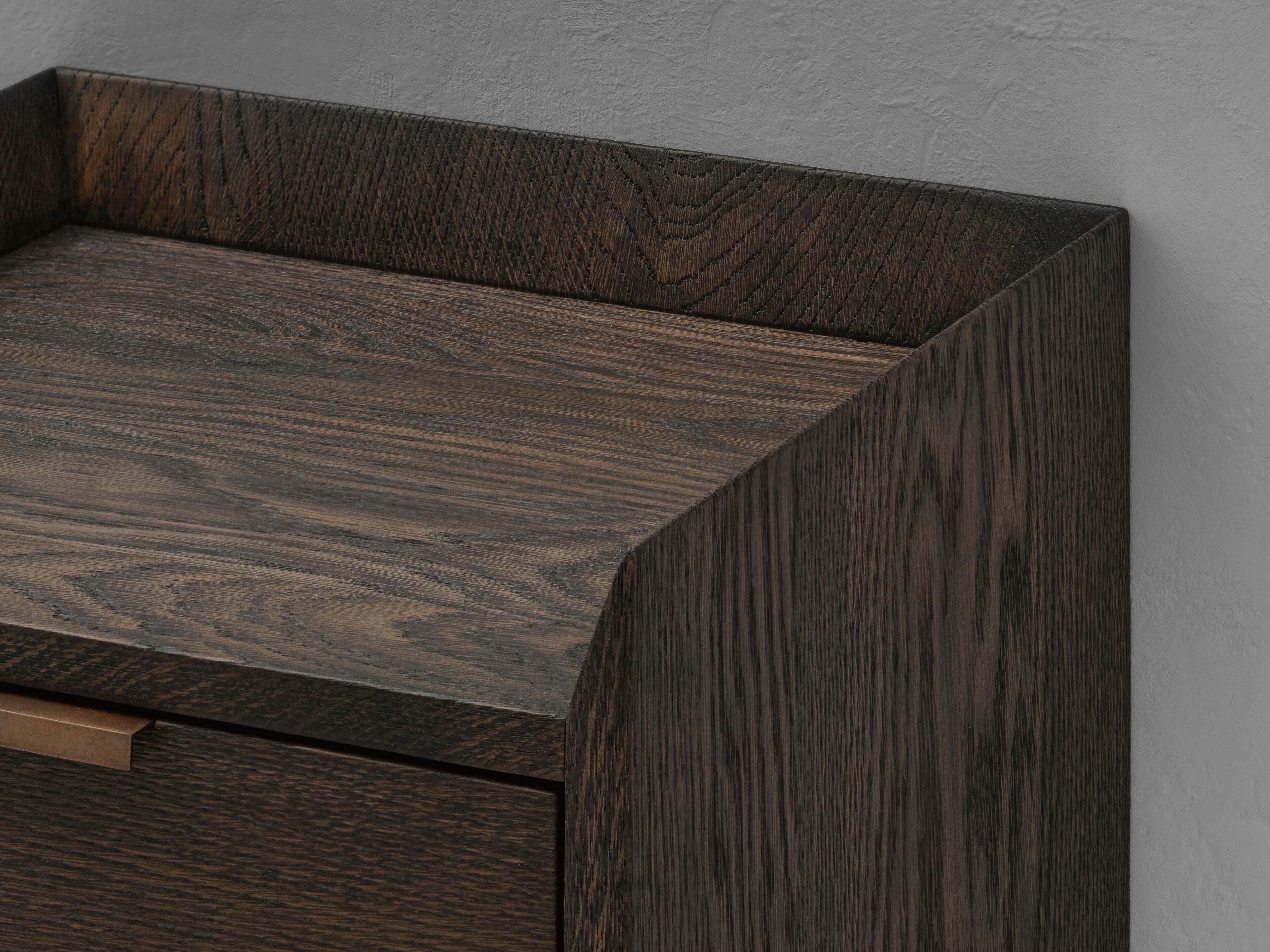 Прямоугольная тумбочка из дуба с ящиками Van Rossum Примечание ARCH-00113029 - Вид №1