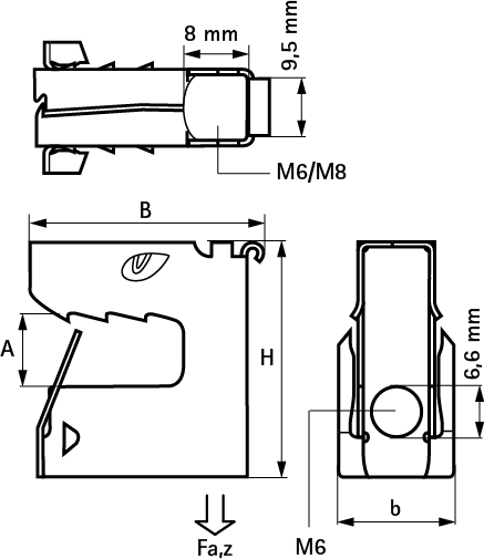 51805208 Britclips® Tiger Клипсы для стальных балок для балок walraven  - Вид №1
