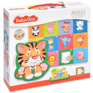 TD02508 BABY Пазлы MAXI "Зоопарк", (24 эл.) Baby Toys