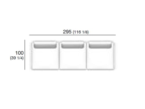 3-местный тканевый садовый диван RODA ARCH-00107925 - Вид №13