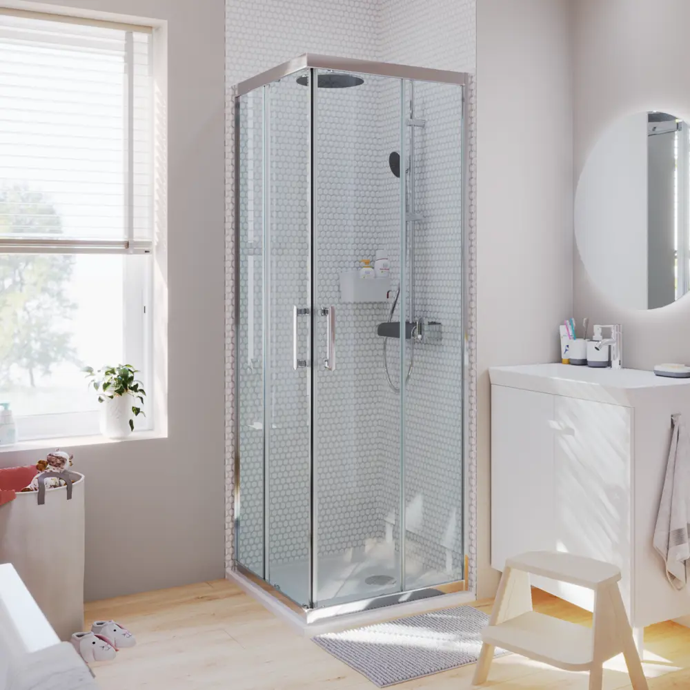 Комплект стекол для душевой ширмы Sensea Easy 80x80 см STLM-2153207 - Вид №22