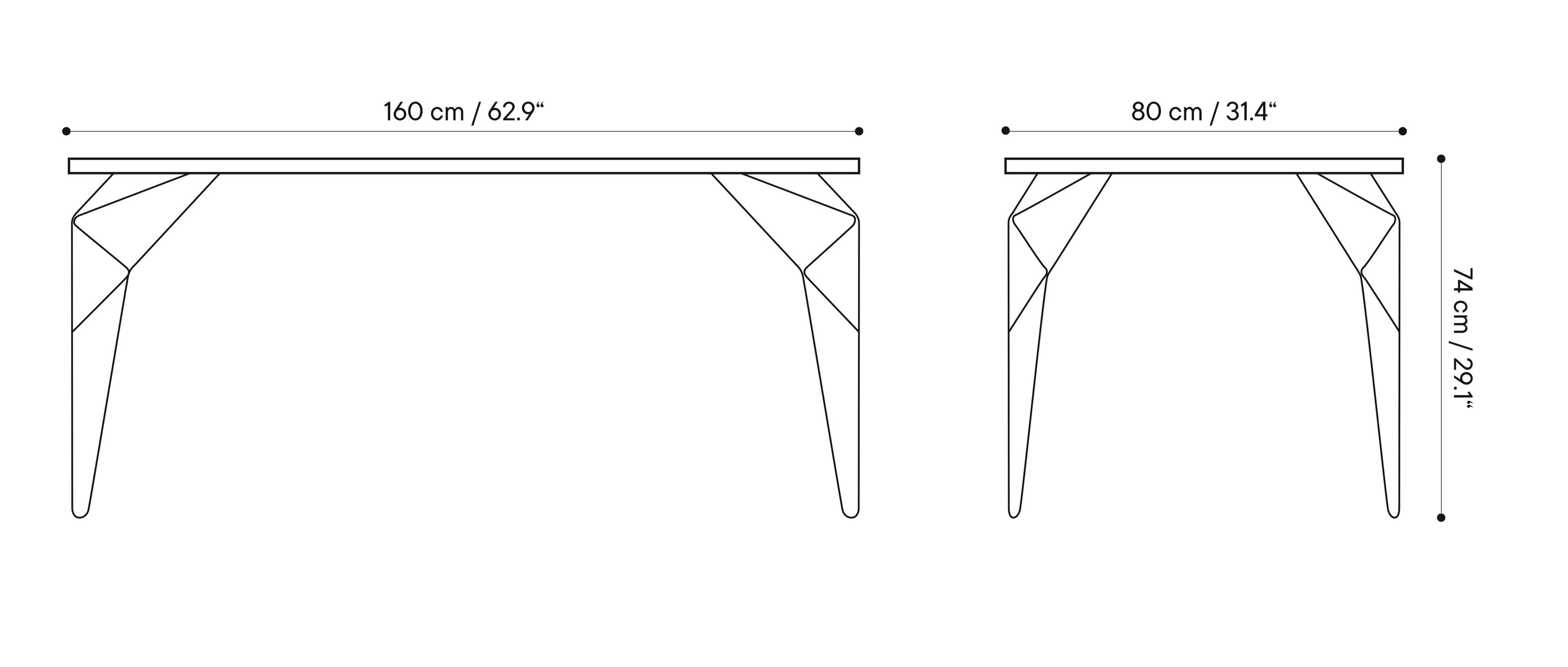 Стальной прямоугольный садовый стол iSimar Mitjorn ARCH-00070436 - Вид №4