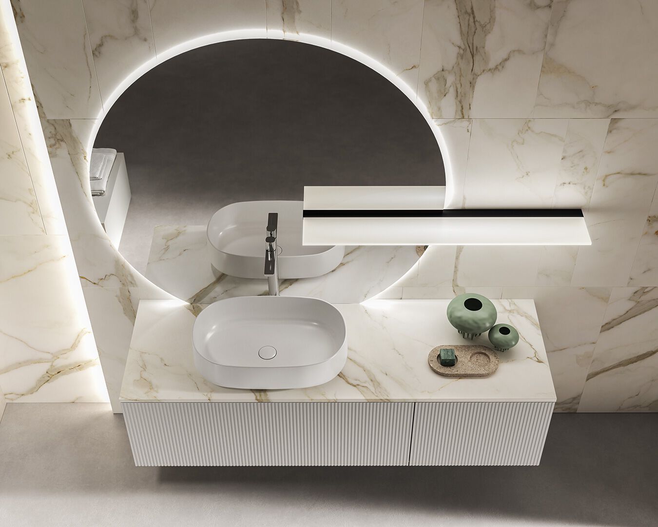 Подвесной умывальник с ящиками BMT Dfly ARCH-00060736 - Вид №2