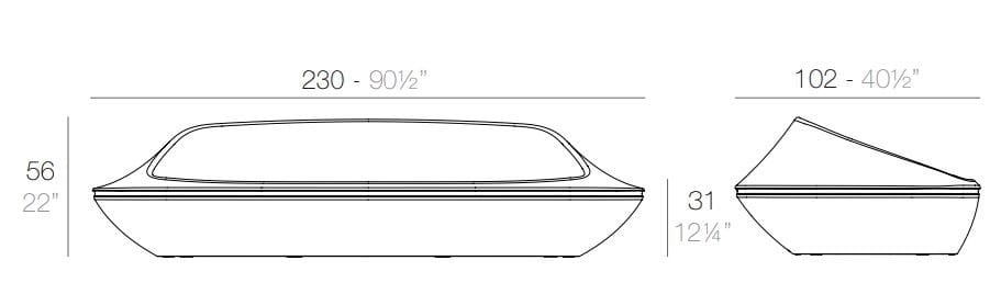 2-местный садовый диван Vondom ARCH-00135305 - Вид №4