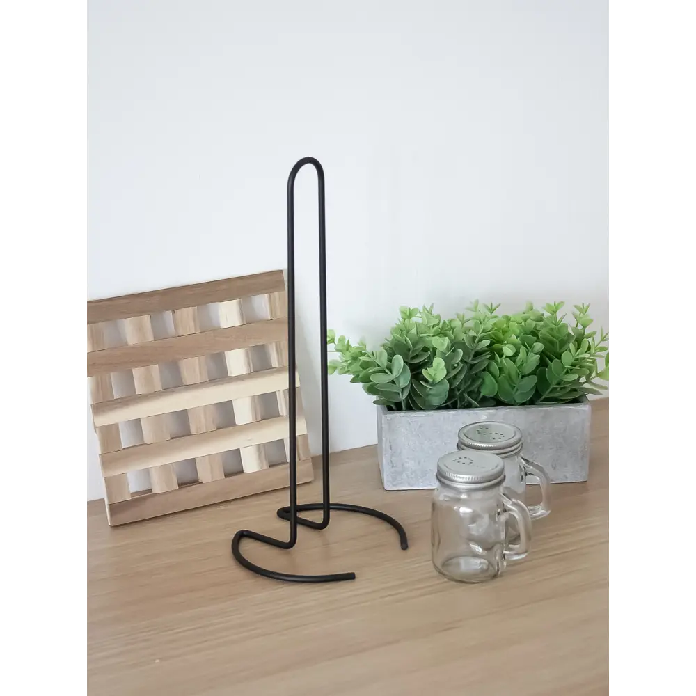 Держатель для кухонных бумажных полотенец KONSENSA 30 см сталь цвет черный STLM-2017092 - Вид №1