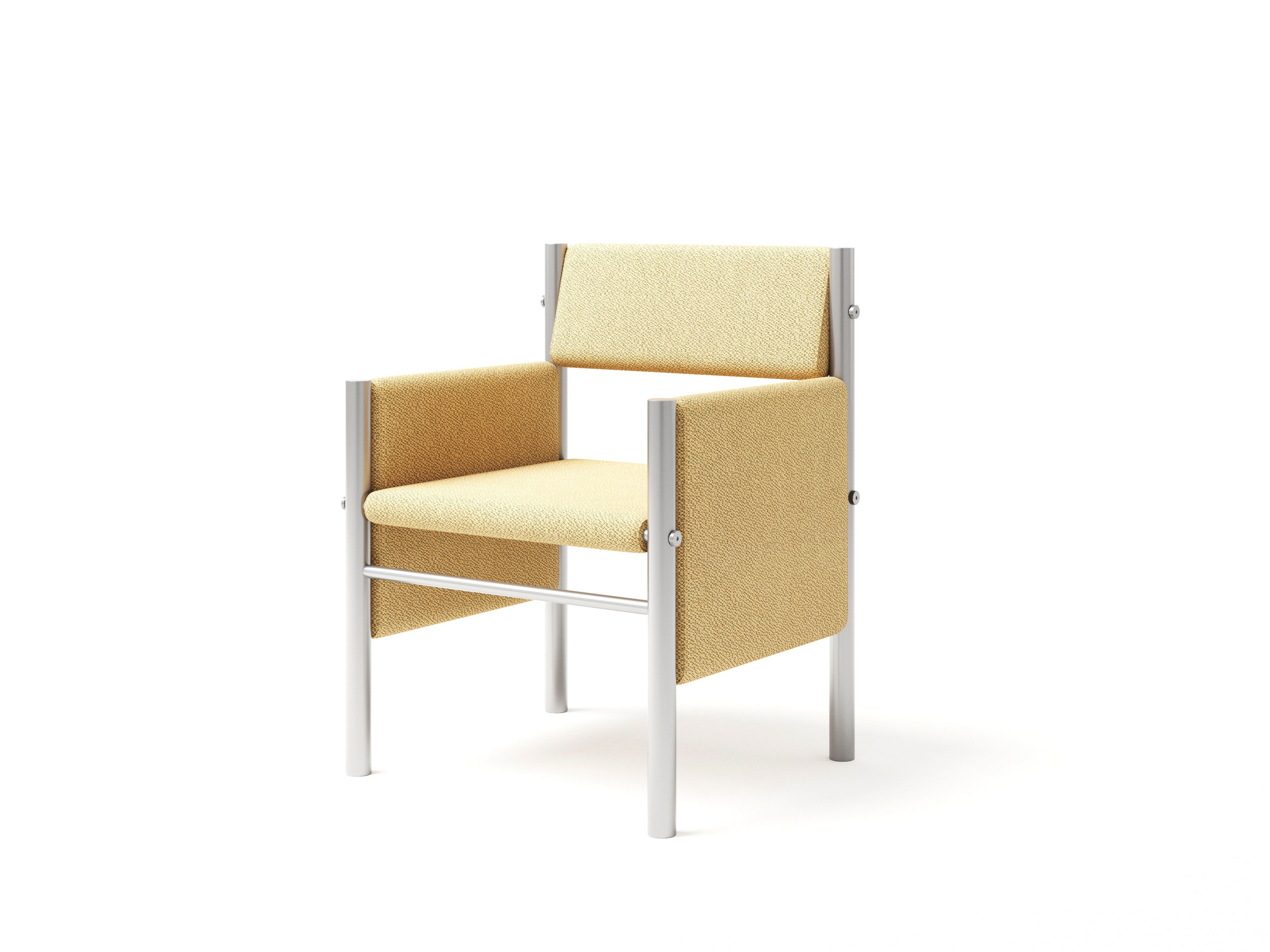 Мягкий стул из нержавеющей стали с подлокотниками Joyf Wabi ARCH-00064836 - Вид №14