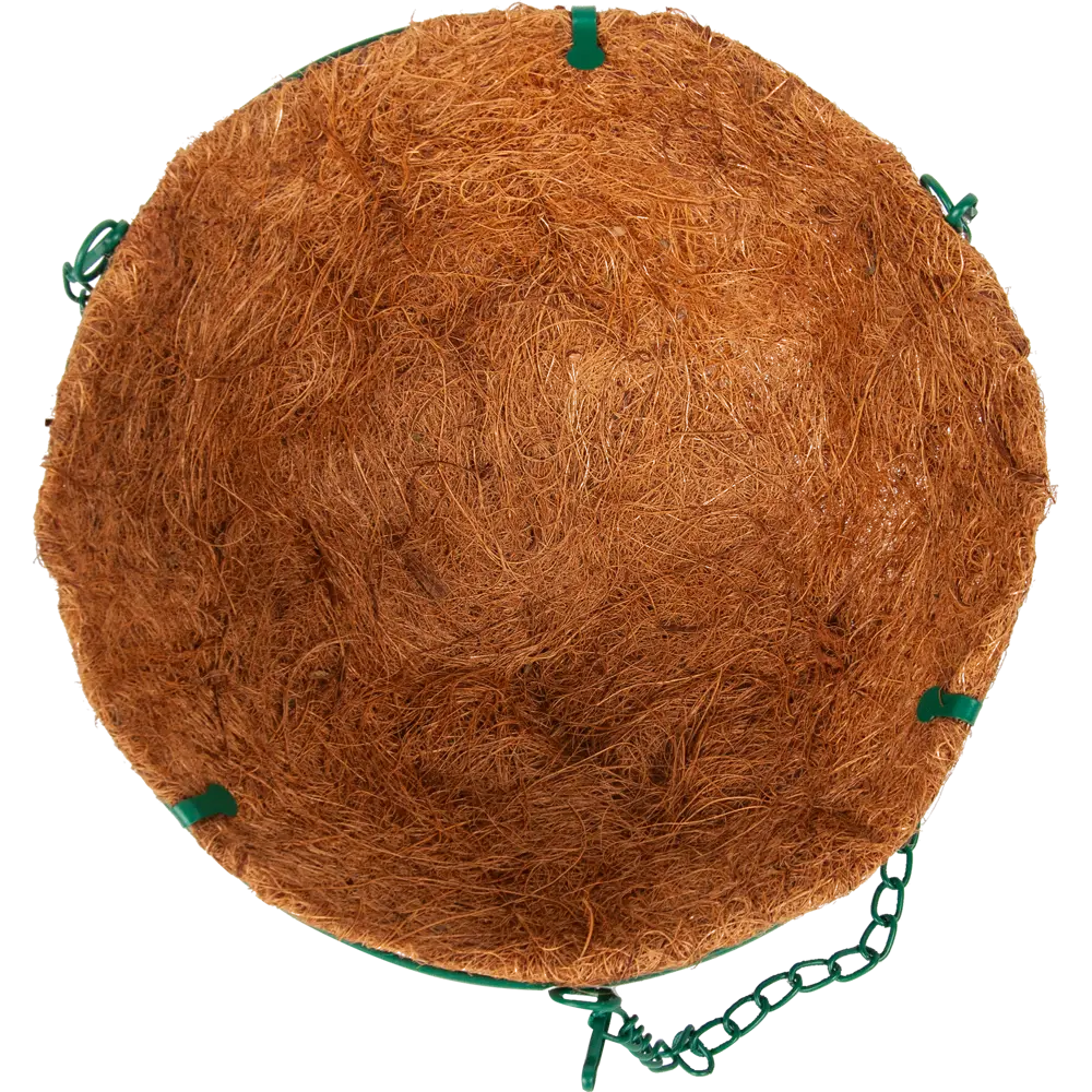 Кашпо подвесное с коковитой Газонcity ø25.5 h17 см v3 л коричневый Коковита STLM-2155333 - Вид №1