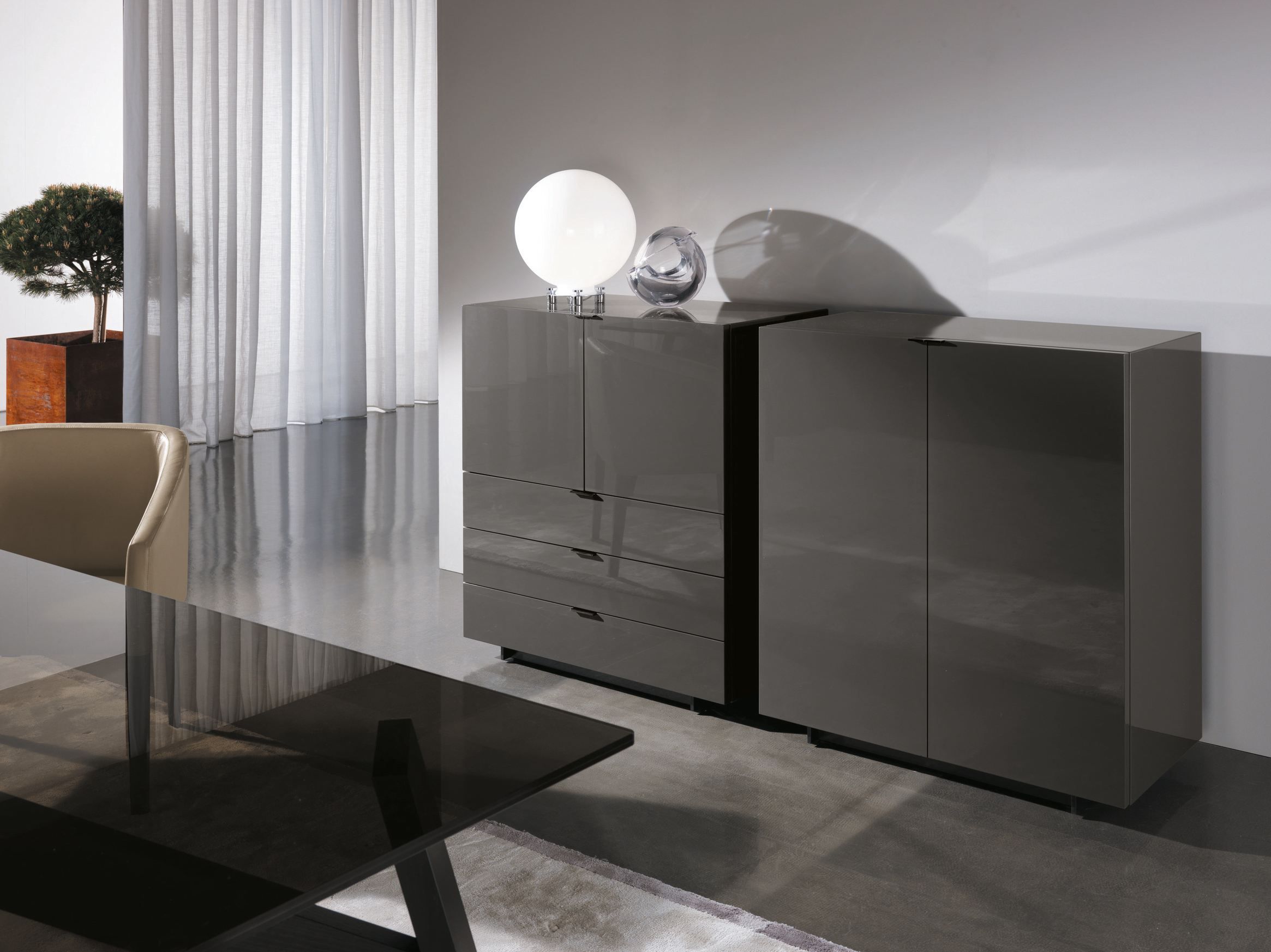 Шкаф с ящиками Minotti Harvey Line ARCH-00023947