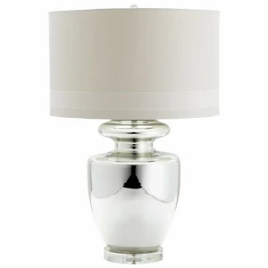 Настольная лампа "Лора" CLM303 LOUVRE HOME ВАЗА 119323 Белый;серебро
