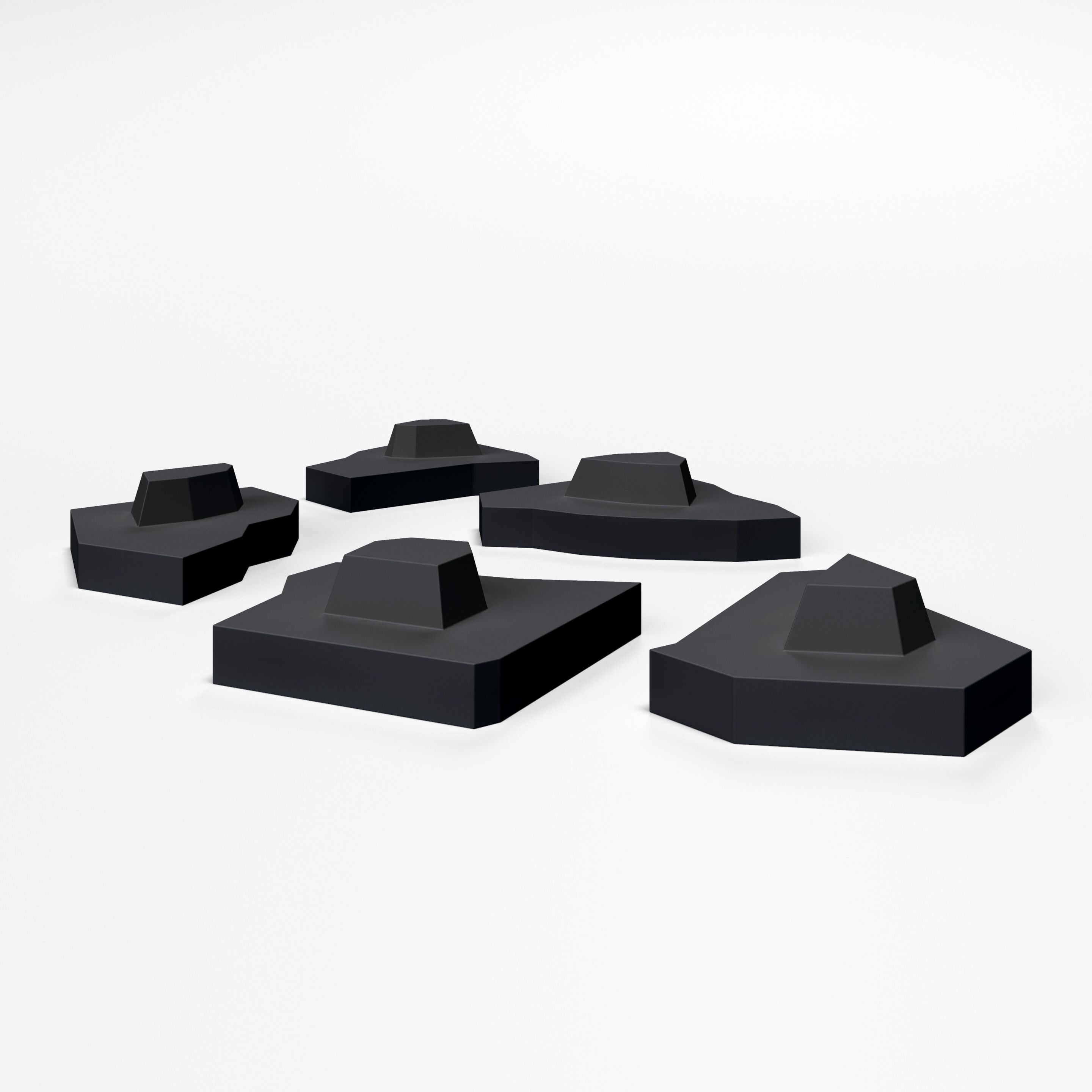 Двусторонний диван с покрытием из пенопласта SIXINCH осколок ARCH-00033591 - Вид №2