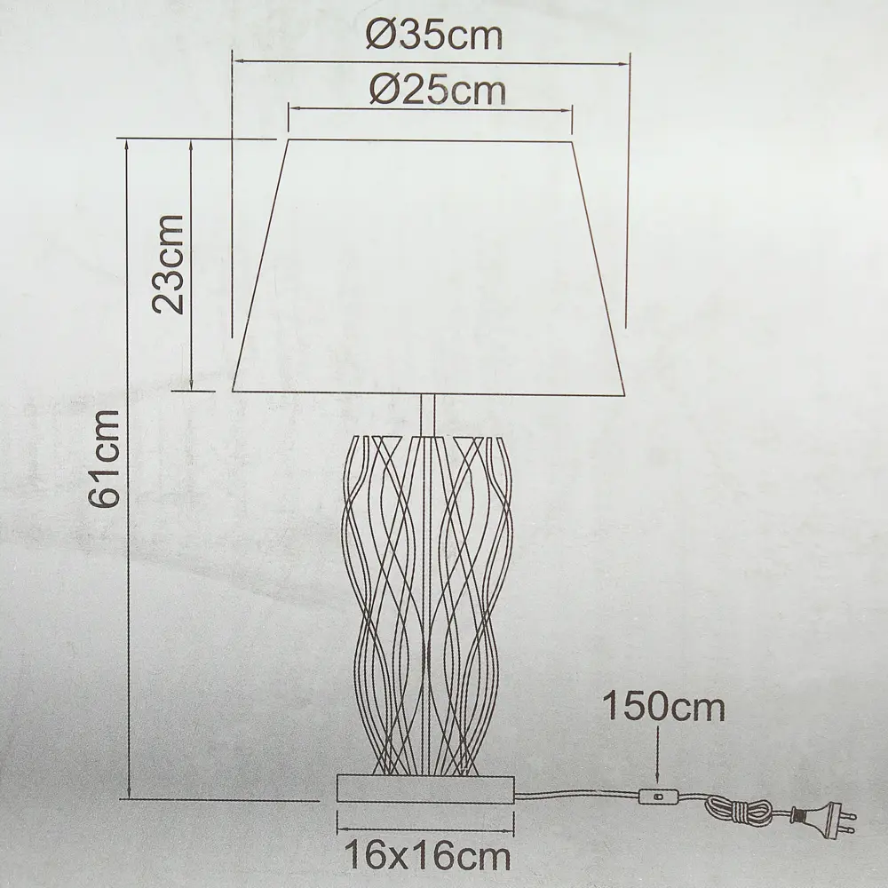 Настольная лампа декоративная Globo «Jamie» 25631, 1хЕ27х60 Вт STLM-2126663 - Вид №3