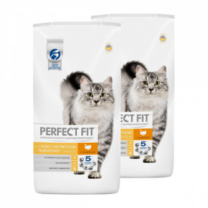 ПР0048815*2 Корм для кошек с чувствительным пищеварением индейка сух. 2,5кг (упаковка - 2 шт) Perfect Fit