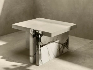 CERAMICA DEL CONCA Прямоугольный журнальный столик из керамогранита Del conca house Houwil060