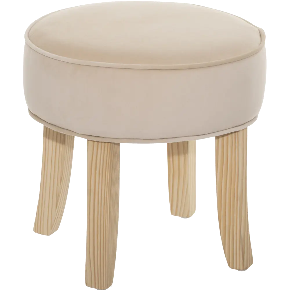 Табурет с мягкой обивкой цвет бежевый Atmosphera STLM-2012406