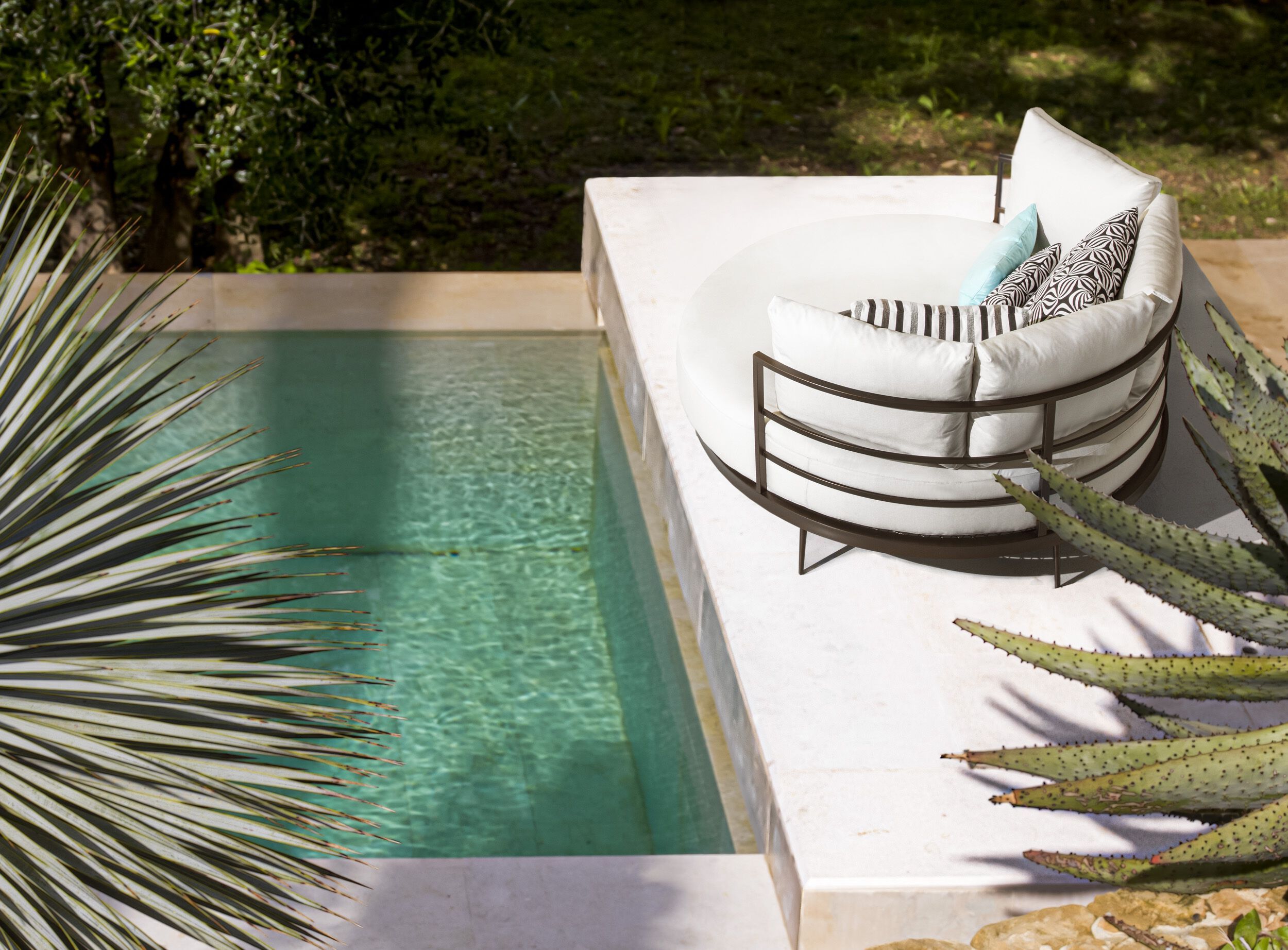 Ткань круглая Садовая кровать GRUPPO FOX FuoriPorta ARCH-00074263 - Вид №4