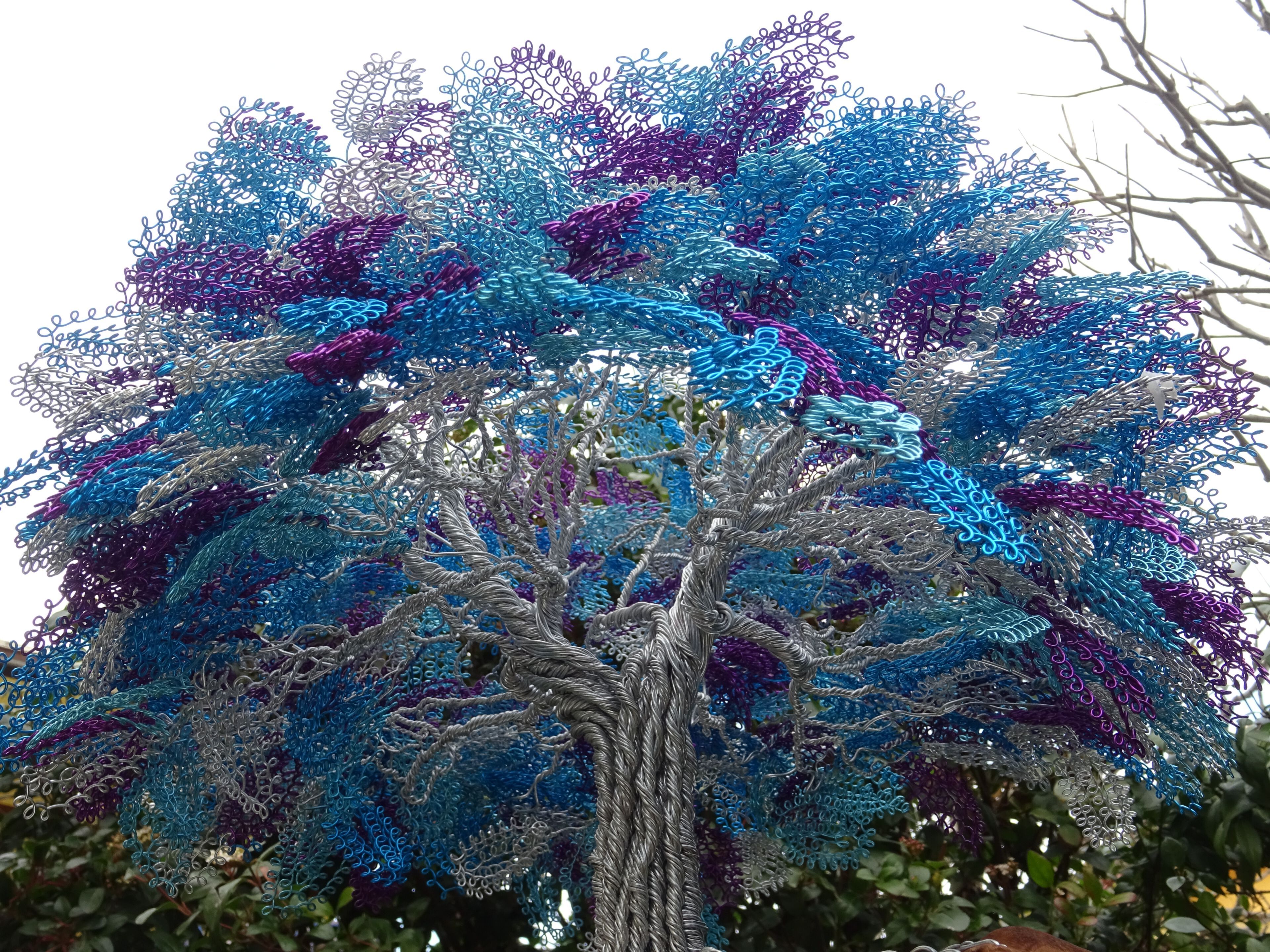 Скульптура из алюминия и оливкового дерева Mosche Bianche Zen Bonsai ARCH-00098696 - Вид №13