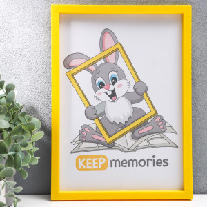 90335272 Рамка 7149599, 21х30 см, пластик, цвет желтый Keep memories STLM-0189517 KEEP MEMORIES