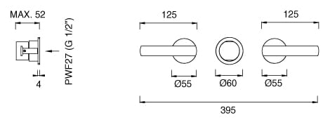 Термостатический смеситель для душа из нержавеющей стали CEADESIGN AYLA ARCH-00107649 - Вид №2