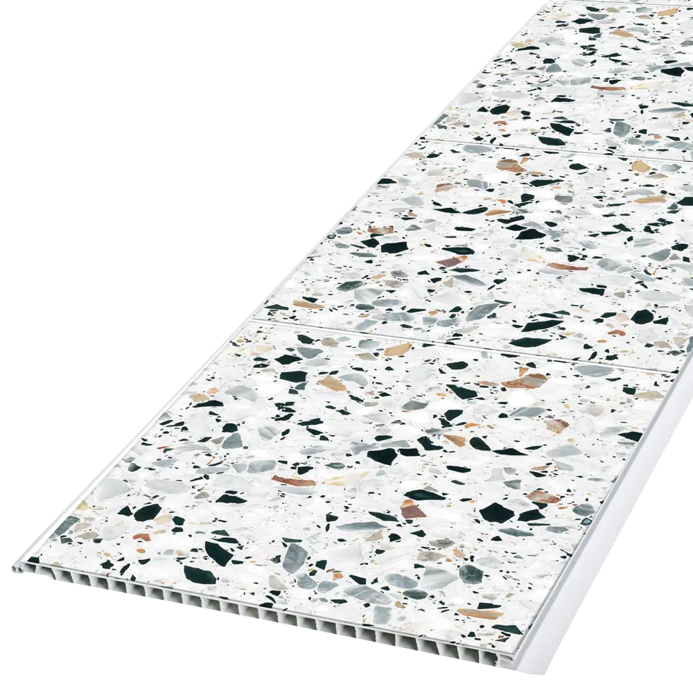 Стеновая панель ПВХ Терраццо Дуэ 2700x250x8 мм 0.675 м² КРОНАПЛАСТ STLM-2059257 - Вид №2