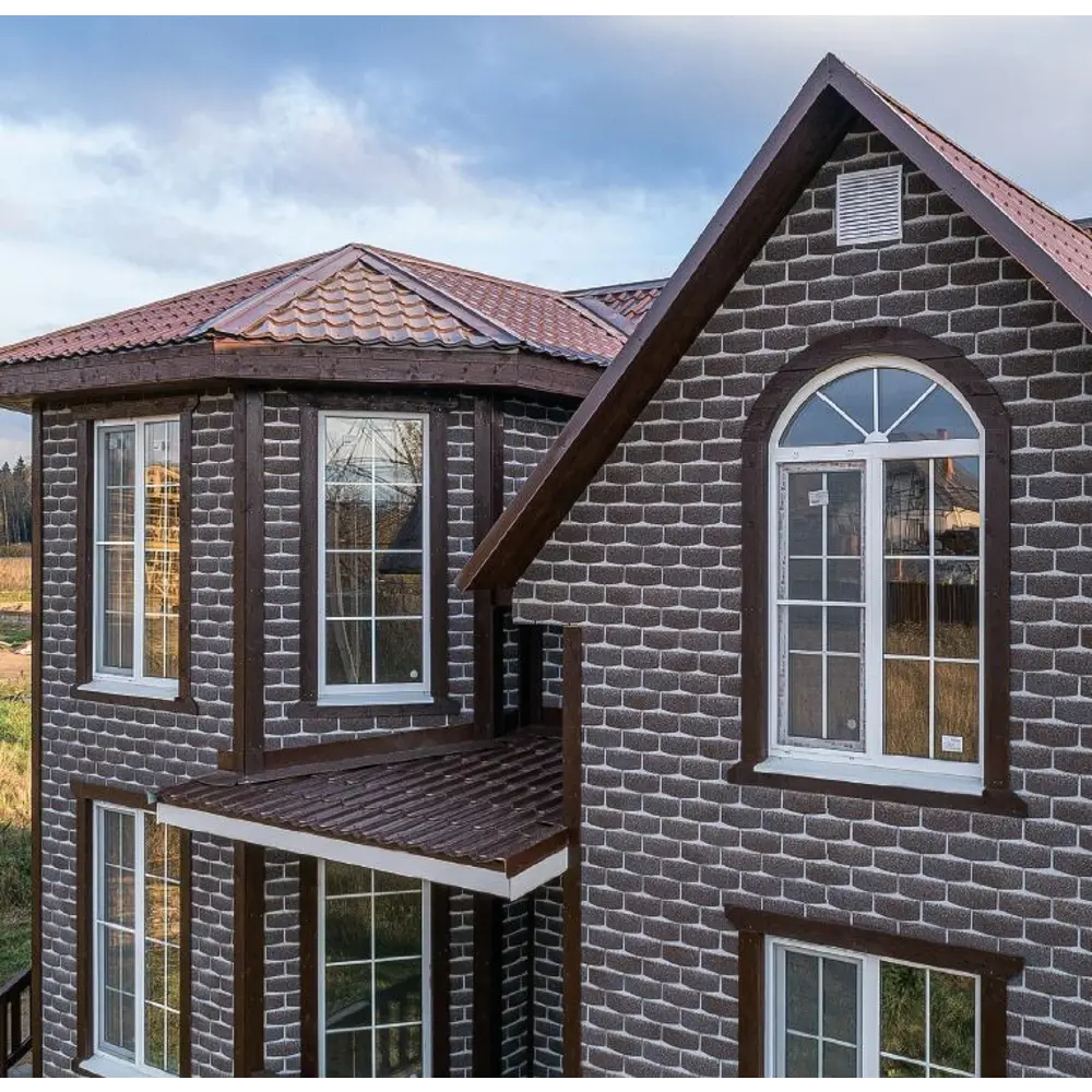 Фасадная плитка Hauberk 2.0 м² цвет кварцит ТЕХНОНИКОЛЬ STLM-2180507 - Вид №3