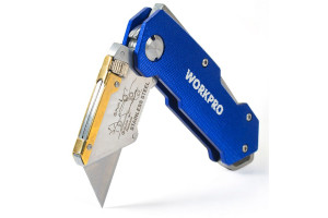 15776804 Складной нож с быстрой заменой лезвия W011005 WORKPRO