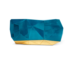 0-045 Сервант бриллиантово-синего цвета Boca Do Lobo