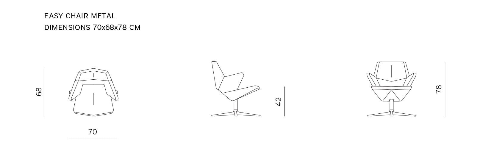 Спицевое кресло с подлокотниками prostoria Trifidae ARCH-00133976 - Вид №6