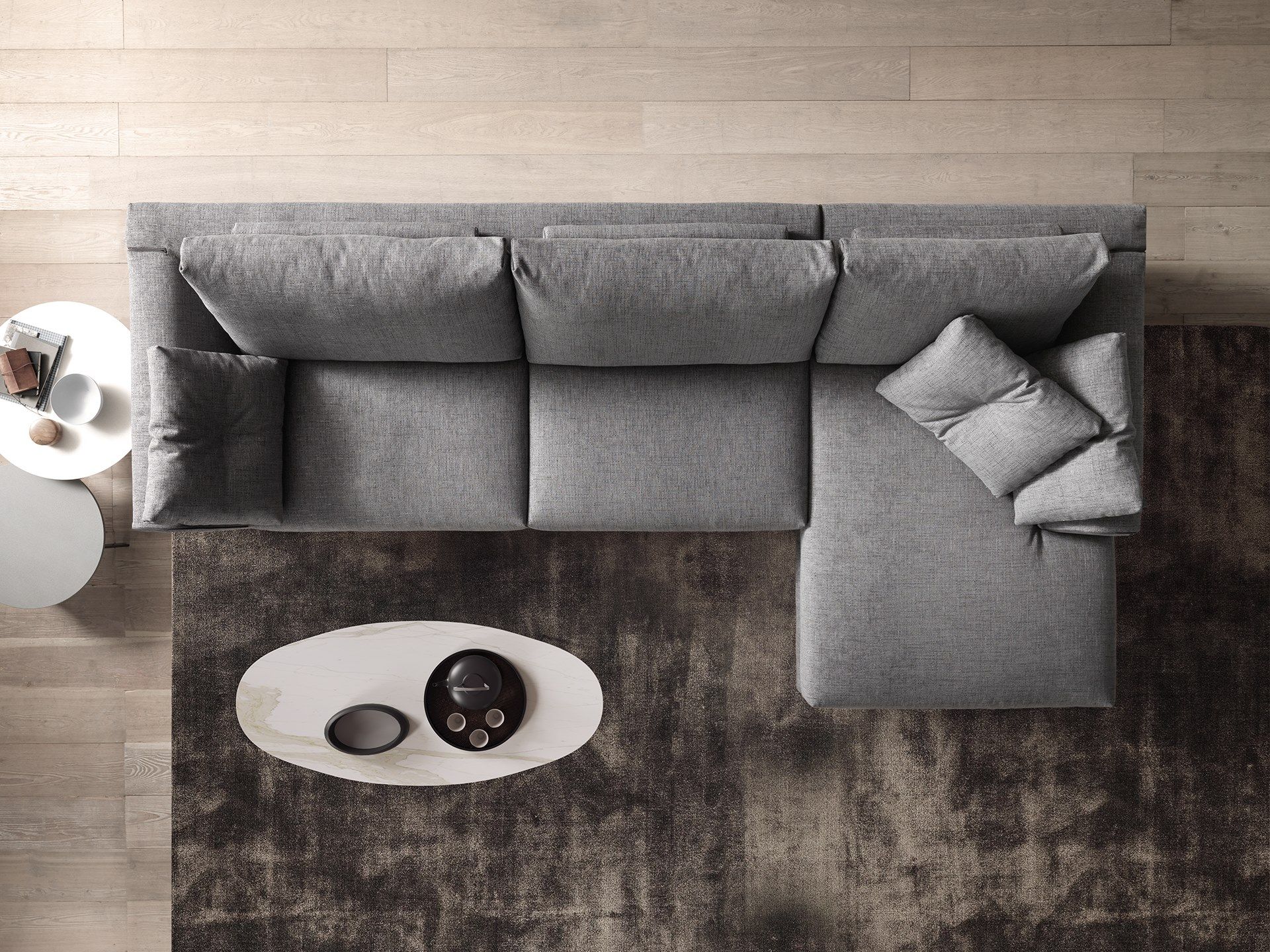 Тканевый диван с полуостровом VALENTINI Ernest New ARCH-00048554 - Вид №8