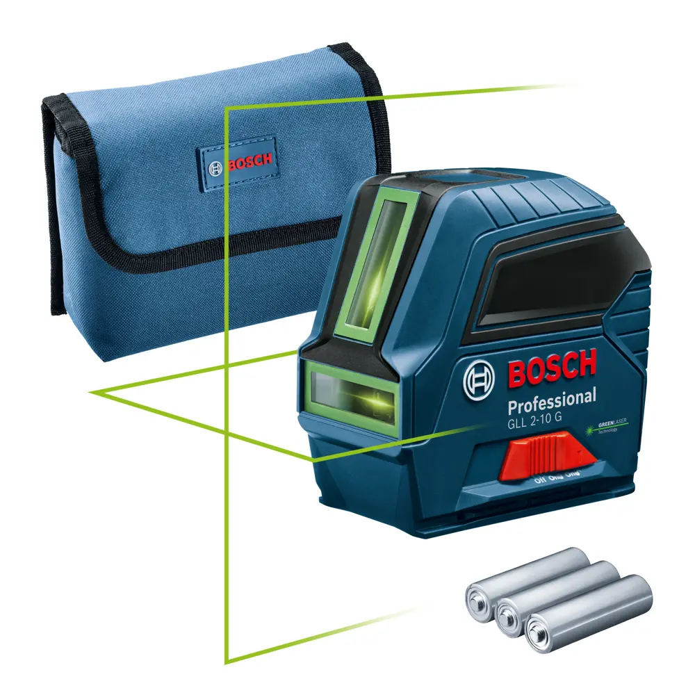 Уровень лазерный Bosch Professional GLL 2-10 G 0601063P00, 10 м STLM-2122182 - Вид №2