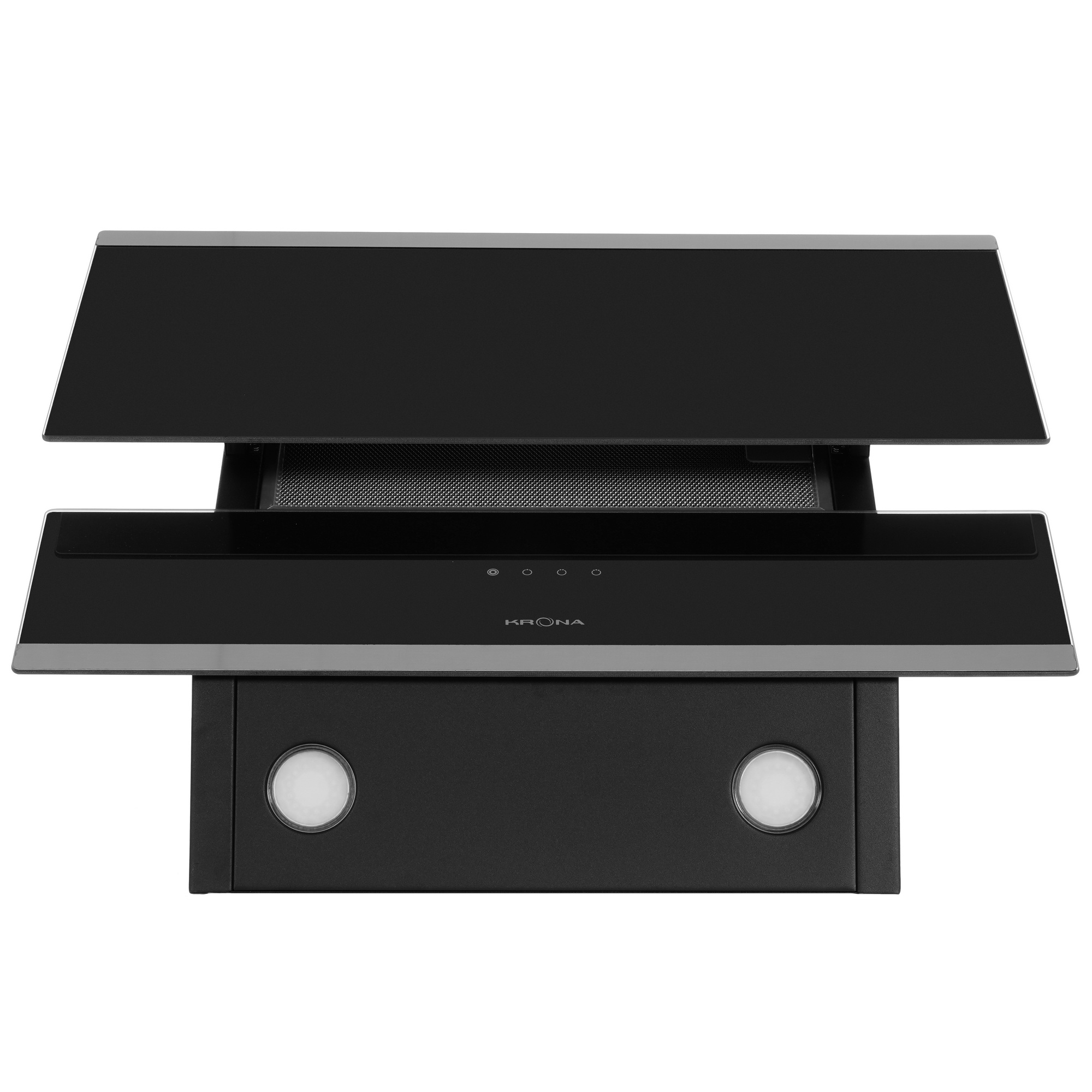 1689172 Вытяжка наклонная KRONA IRMA 600 черный/серебристый STDN-0142100 - Вид №6