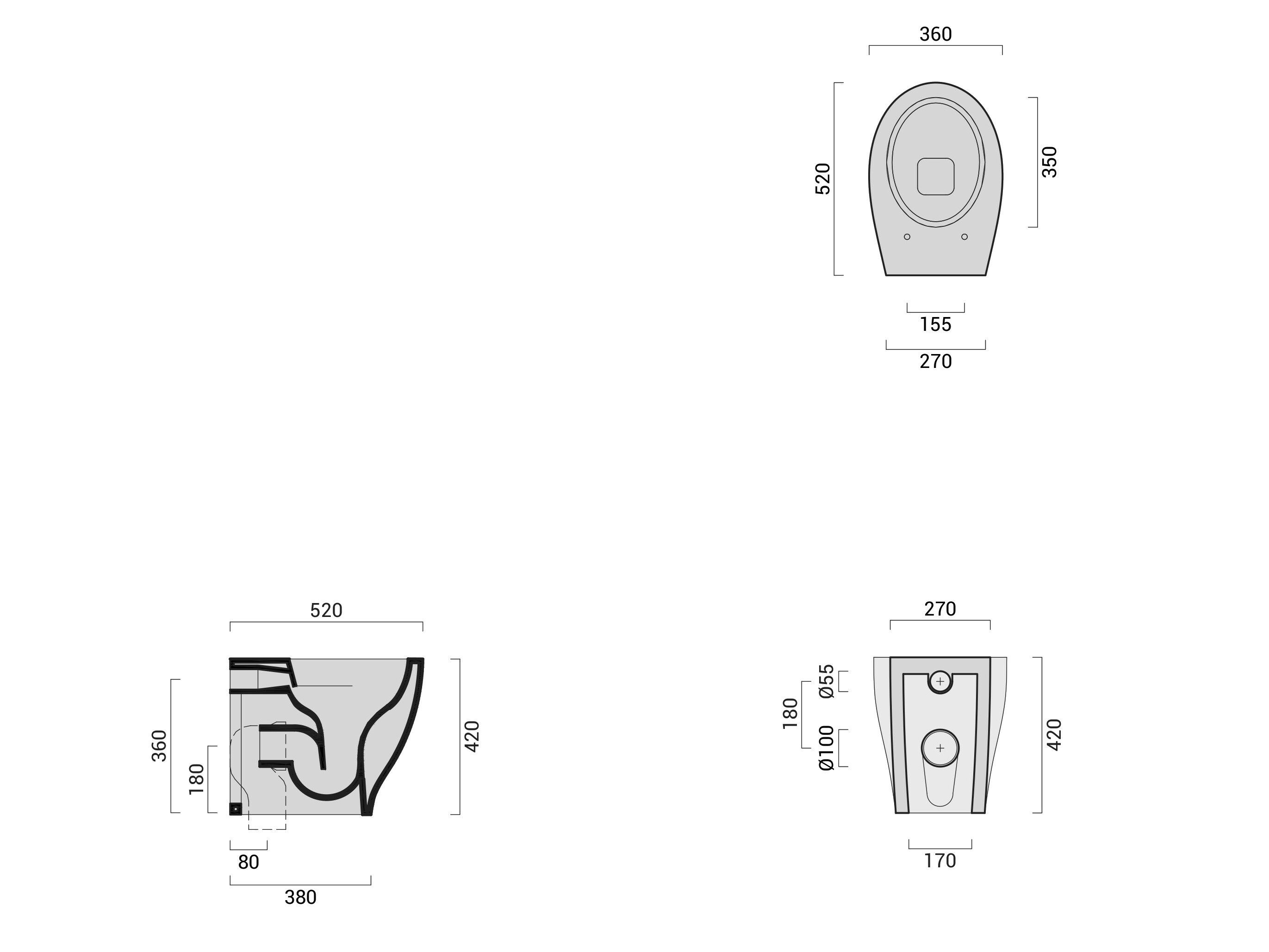 Керамическая напольная сантехника Domus Falerii Gran Mascalzone ARCH-00146573 - Вид №1