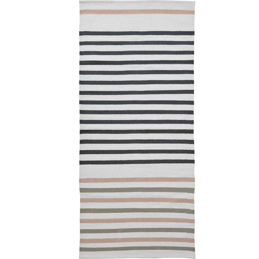 Коврик декоративный хлопок Inspire Malou 70x180 см цвет розовый STLM-2061562