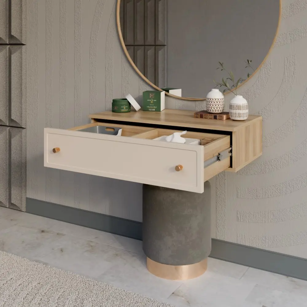 Консоль KONSENSA Лион Амьен 80x20x41.7 см ЛДСП цвет бежевый STLM-2045984 - Вид №12