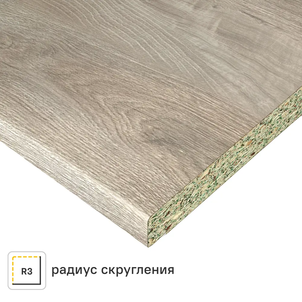 Столешница кухонная Союз Зея 120x80x3.8 см ДСП цвет серый Santreyd ДСП Постформинг STLM-2149852