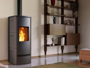 Стальная пеллетная печь класса A+