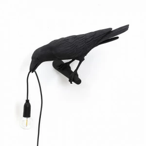 Светильник настенный черный Bird Black Looking 14737 SELETTI С ПТИЧКОЙ 00-3882930 Черный