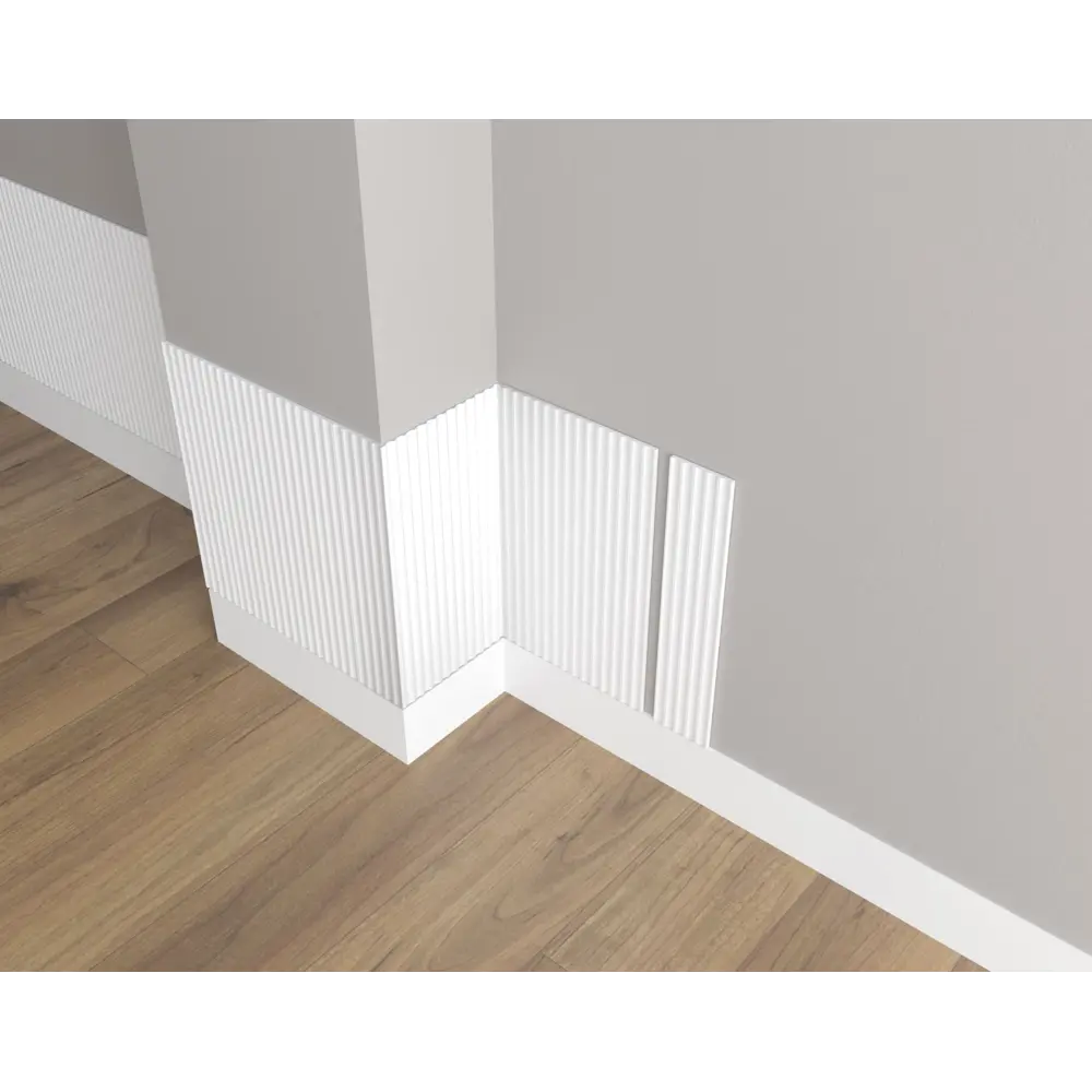 Молдинг настенный полистирол ударопрочный Decor-Dizayn DD902 белый 10x130x2000 мм STLM-2072162 - Вид №9