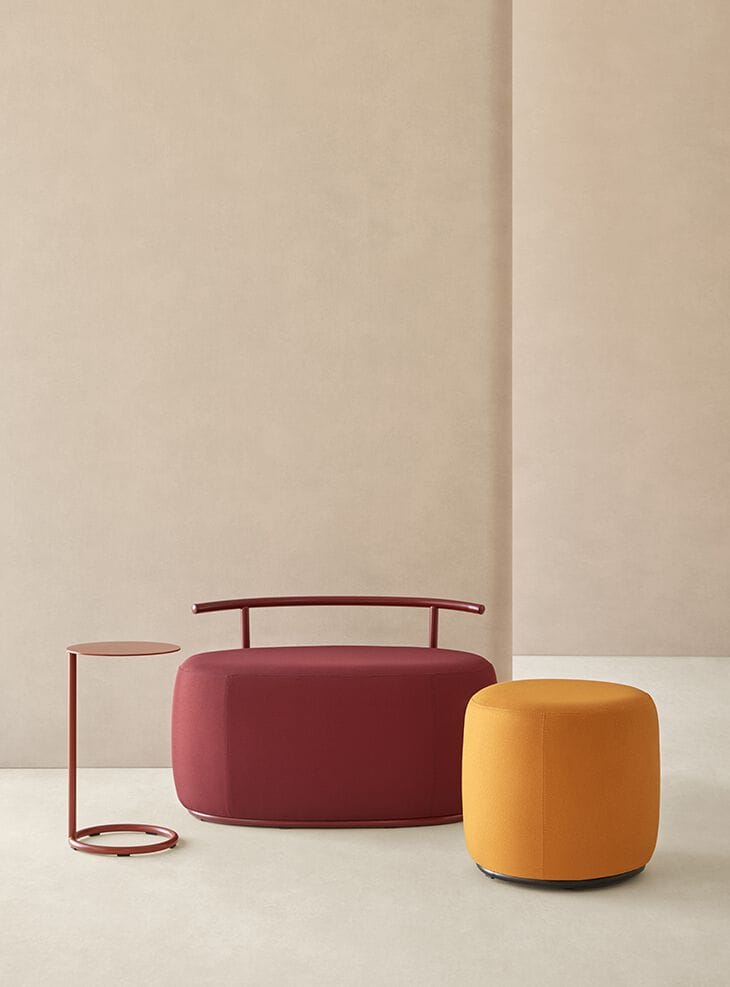 Круглый пуф из ткани Mobboli ARCH-00053147 - Вид №4