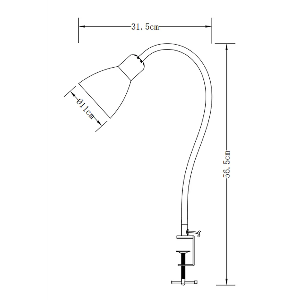 Настольная лампа CAMELION KD-438 с гибкой стойкой и струбциной 89387934 STLM-1383462 - Вид №10