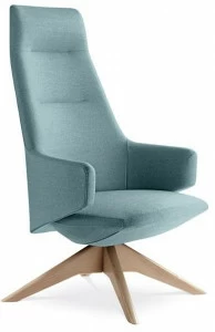 LD Seating Кресло руководителя на козелке из ткани Melody lounge Xl-br, fw