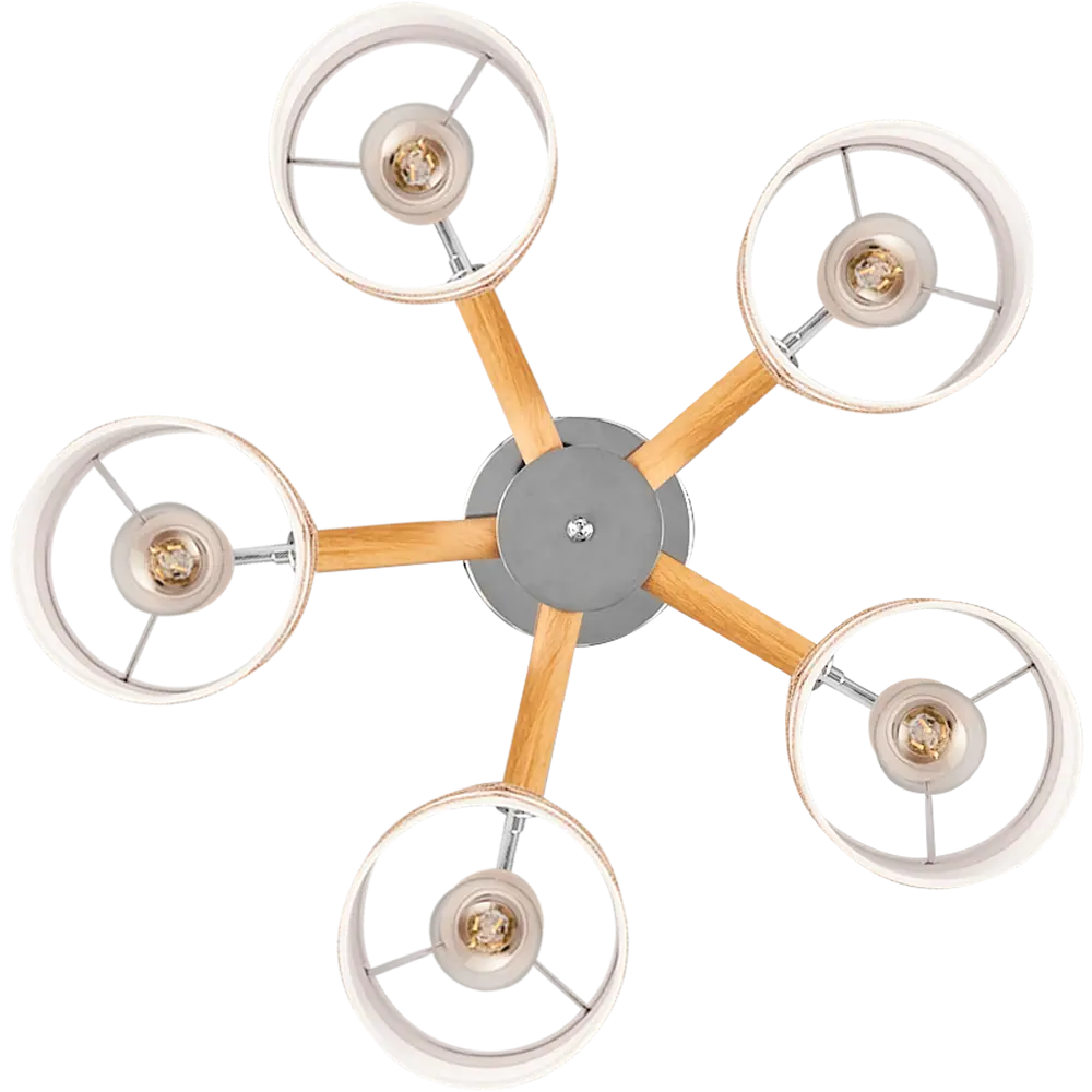Потолочный светильник Freya FR5329-PL-05-CH с 5 плафонами в стиле модерн 89168203 STLM-0079404 - Вид №2