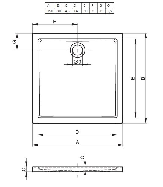 DA0600500000000 Поддон Riho Zurich Santreyd - Вид №1