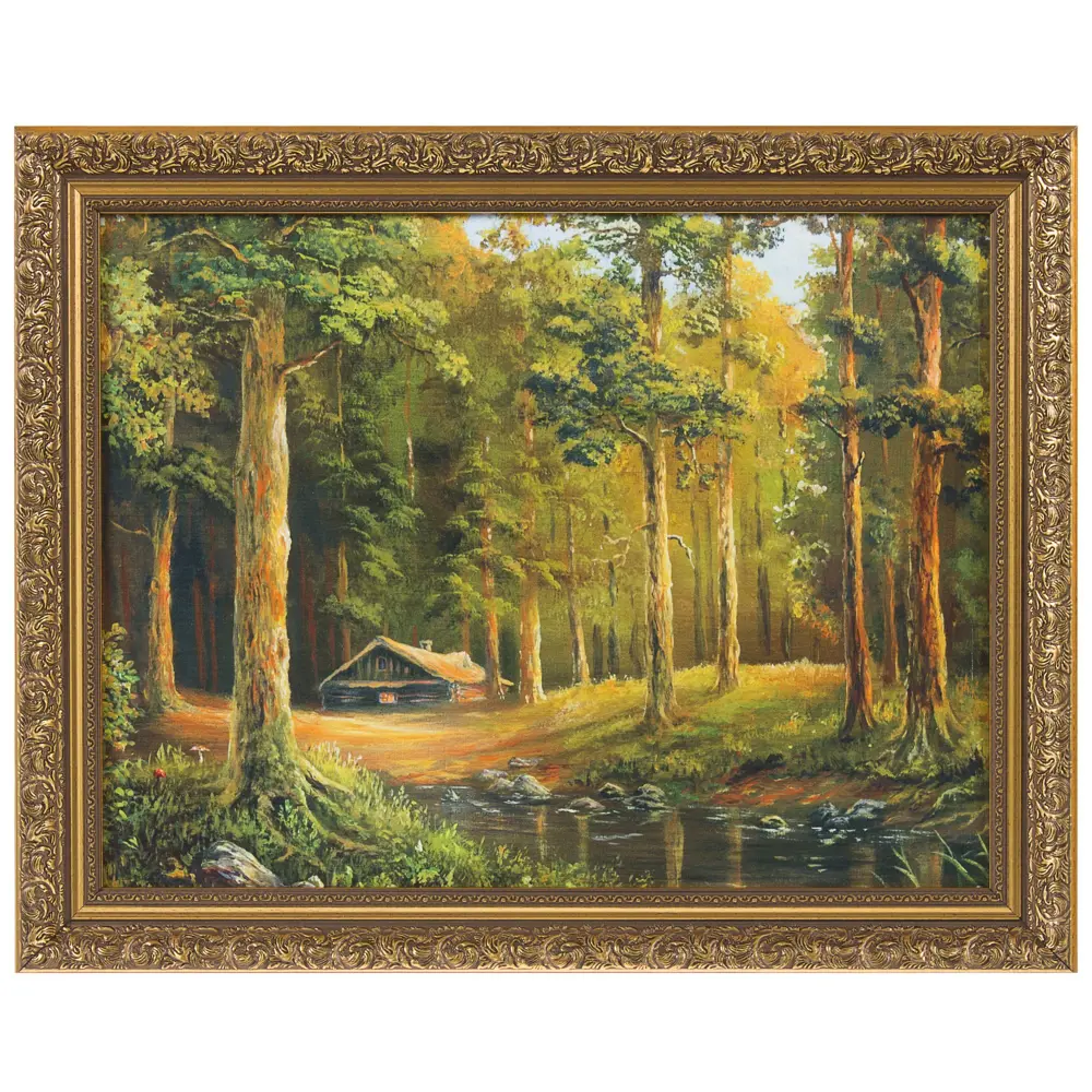 Картина в раме 40x50 см «Домик в лесу» Santreyd STLM-2129165